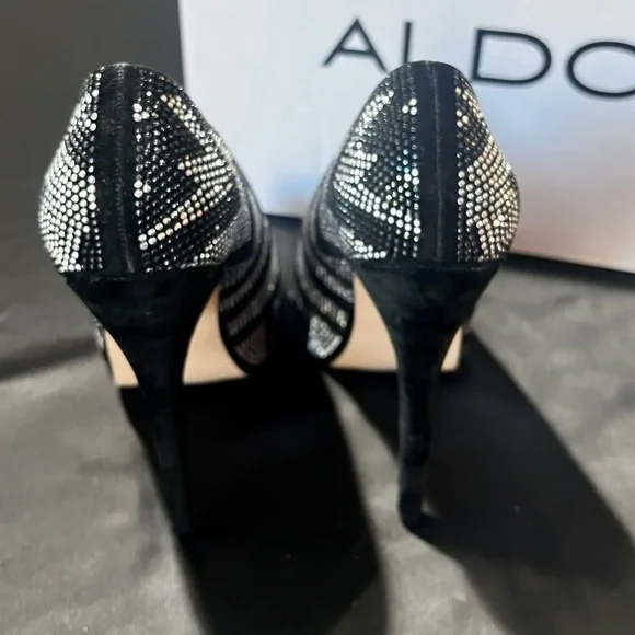 ALDO Chevron Bedazzled Heels​ - Picture 6 of 10